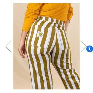 Big Bud Press Vintage Stripe Work Pants - Olive